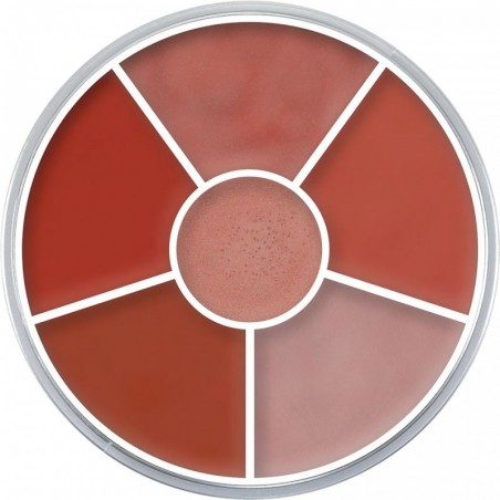 Lip Rouge Wheel apvali lūpų dažų paletė, 6 spalvos