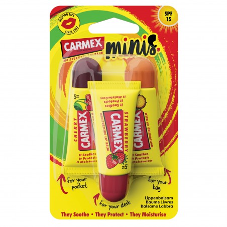 CARMEX MINIS Squeeze Tube 3-Pack
