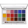 Kryolan Coloring Vision Supracolor kreminių dažų paletė, 18 spalvų