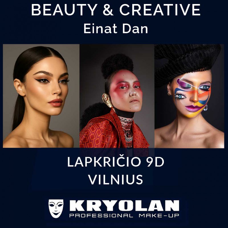 Kryolan BEAUTY & CREATIVE seminaras su Einat Dan