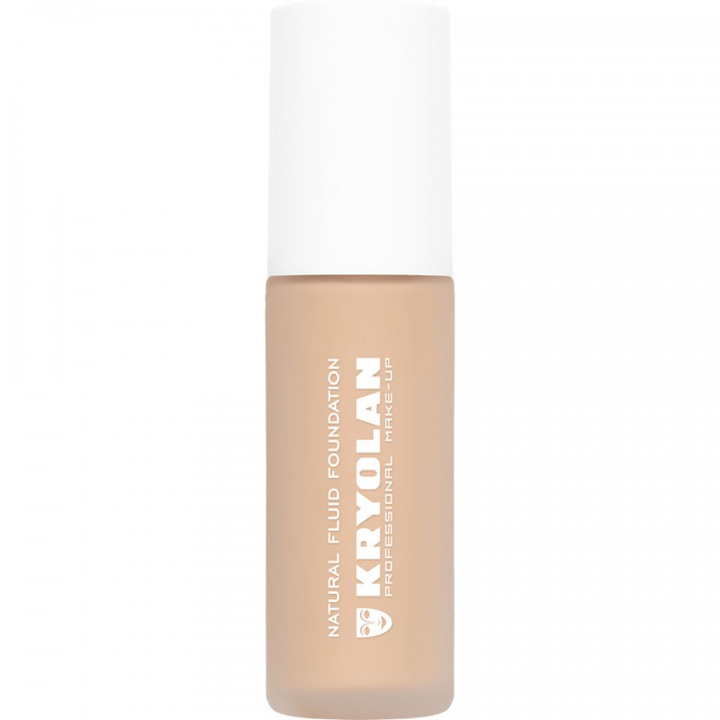 Kryolan Natural Fluid Foundation – skystas makiažo pagrindas, 30ml
