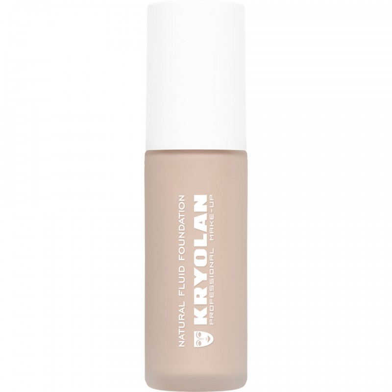 Kryolan Natural Fluid Foundation – skystas makiažo pagrindas, 30ml