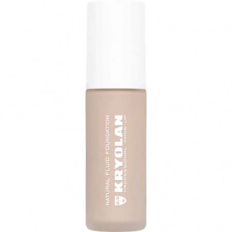 Kryolan Natural Fluid Foundation – skystas makiažo pagrindas, 30ml