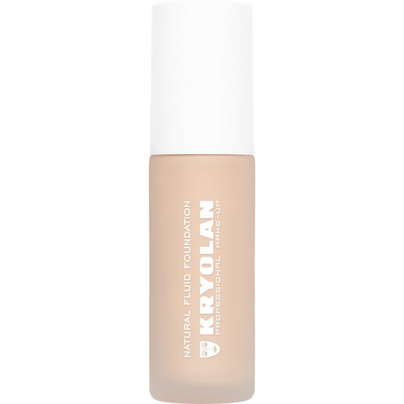 Kryolan Natural Fluid Foundation – skystas makiažo pagrindas, 30ml