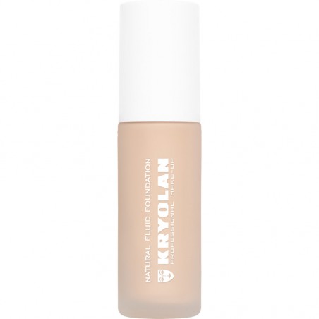 Kryolan Natural Fluid Foundation – skystas makiažo pagrindas, 30ml