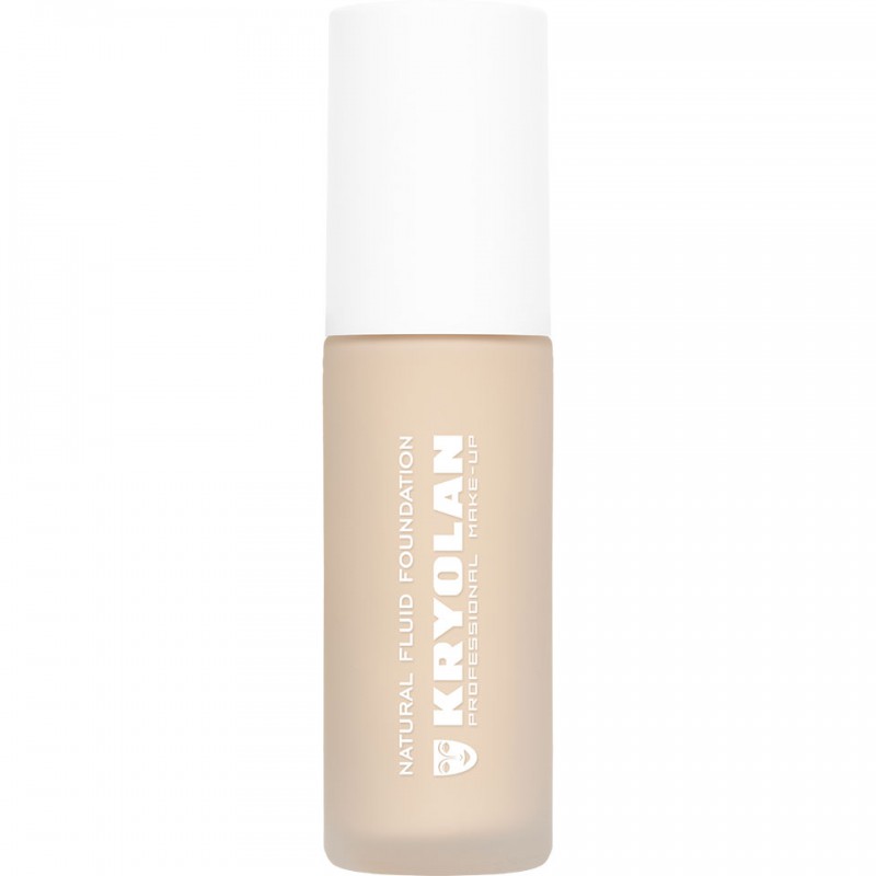Kryolan Natural Fluid Foundation – skystas makiažo pagrindas, 30ml