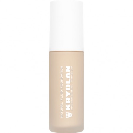 Kryolan Natural Fluid Foundation – skystas makiažo pagrindas, 30ml