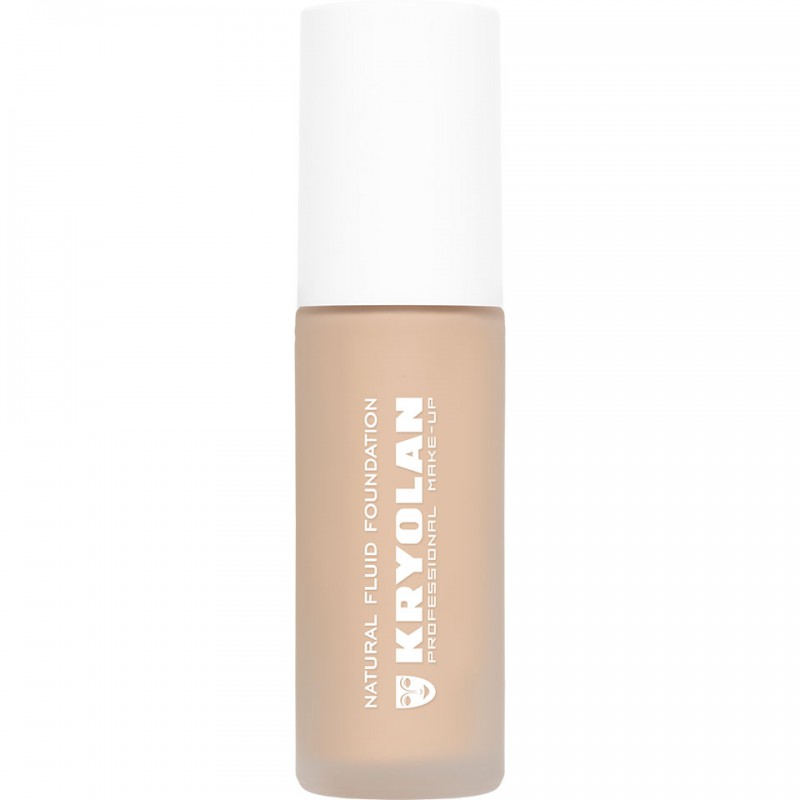 Kryolan Natural Fluid Foundation – skystas makiažo pagrindas, 30ml