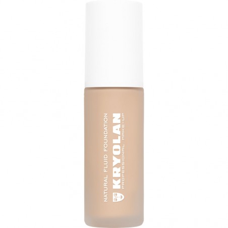 Kryolan Natural Fluid Foundation – skystas makiažo pagrindas, 30ml