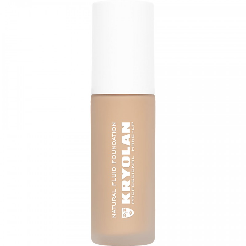 Kryolan Natural Fluid Foundation – skystas makiažo pagrindas, 30ml