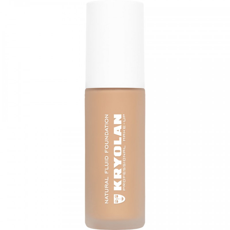 Kryolan Natural Fluid Foundation – skystas makiažo pagrindas, 30ml